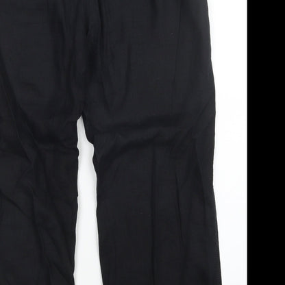 Womens UK Size 16 M&S Regular Fit  Black Trousers