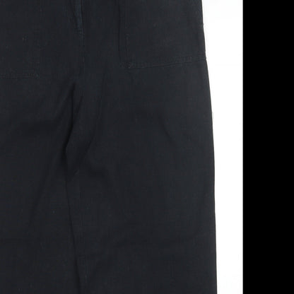 South Womens Black   Trousers  Size 14 L27 in