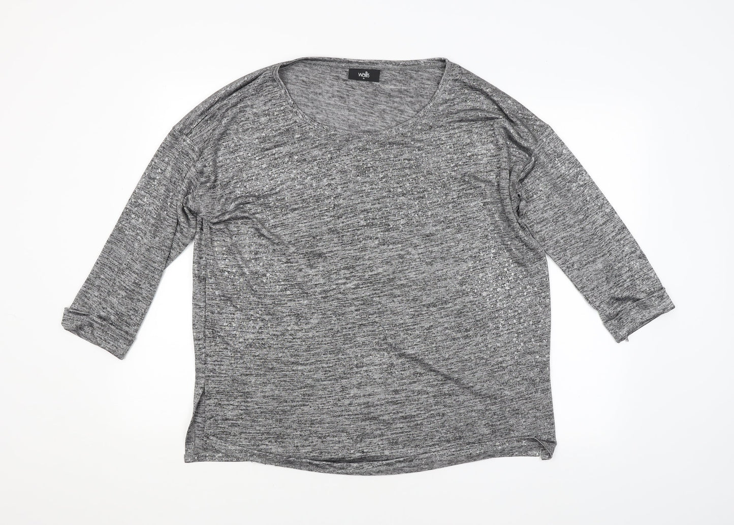 Wallis Womens Silver   Basic Blouse Size M