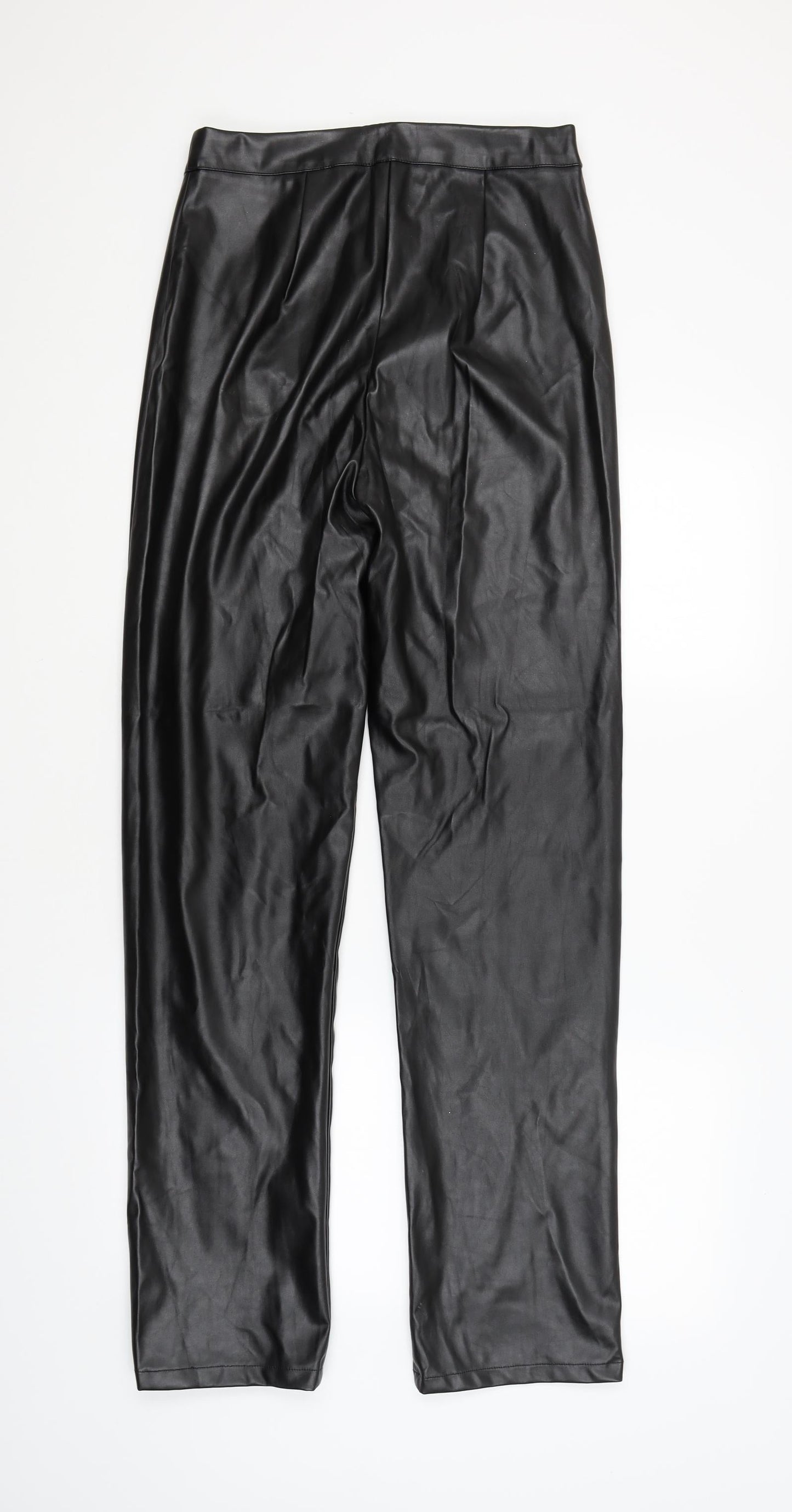 Womens UK Size 10 Nasty Gal Regular Fit  Black Trousers