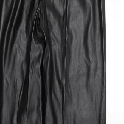 Womens UK Size 10 Nasty Gal Regular Fit  Black Trousers