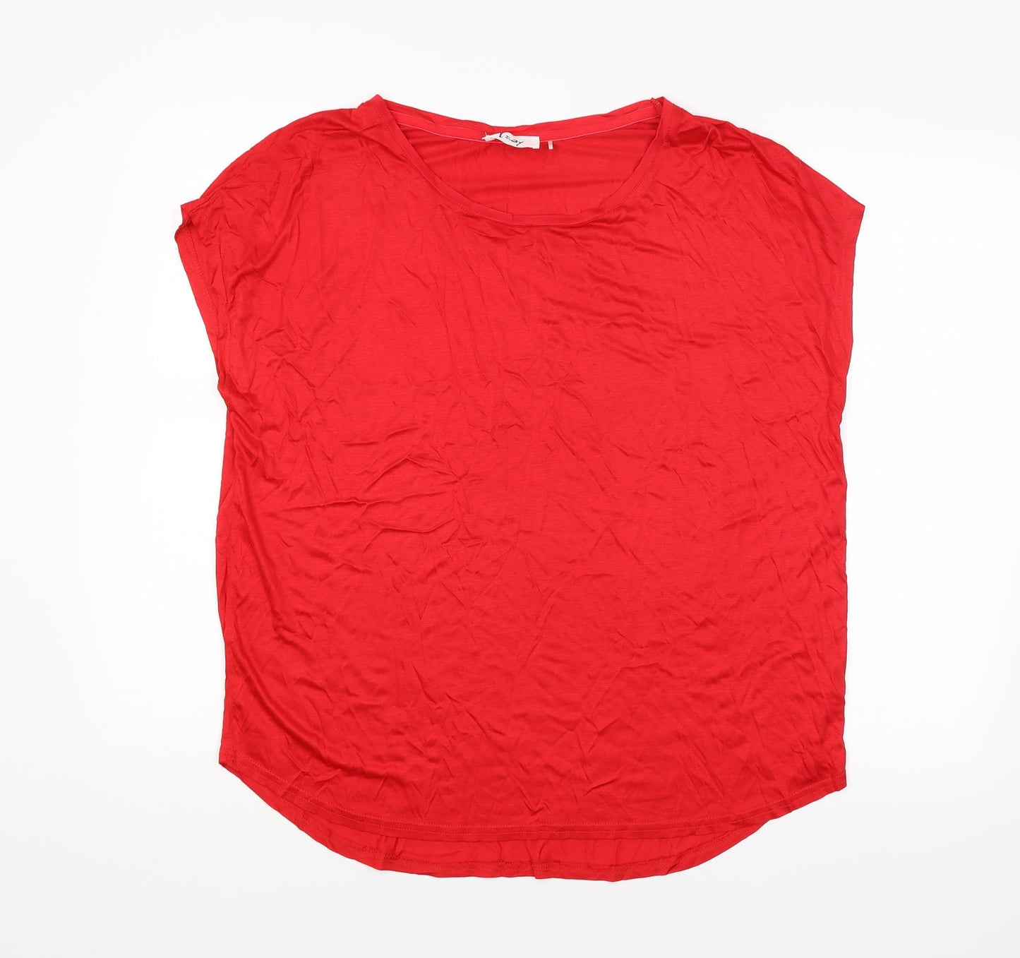 Womens UK Size  Preworn Red Basic Blouse