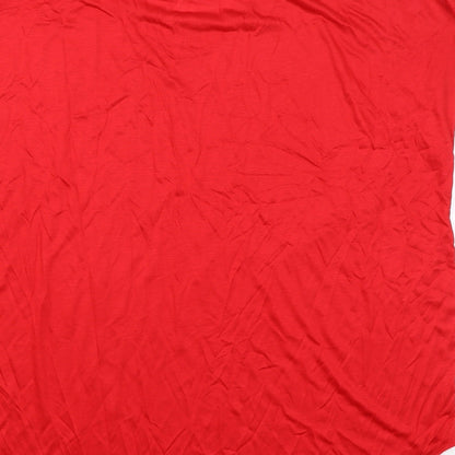 Womens UK Size  Preworn Red Basic Blouse