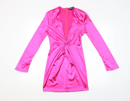 Misspap Womens Pink   Slip Dress  Size 8