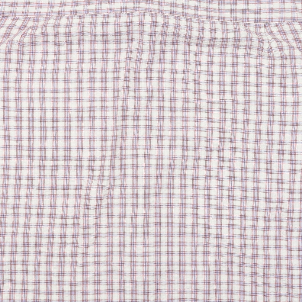 Purple Flag Mens Multicoloured Check   Button-Up Size XL