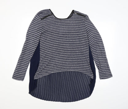 Womens UK Size 10 Quiz Blue Basic Blouse