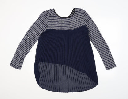Womens UK Size 10 Quiz Blue Basic Blouse