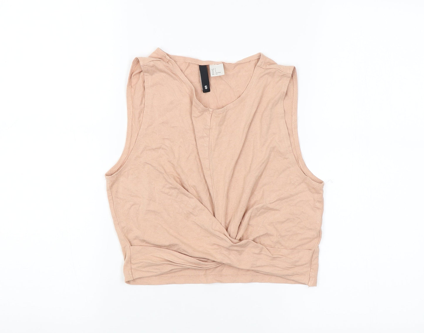 Womens UK Size S H&M Brown Basic Tank