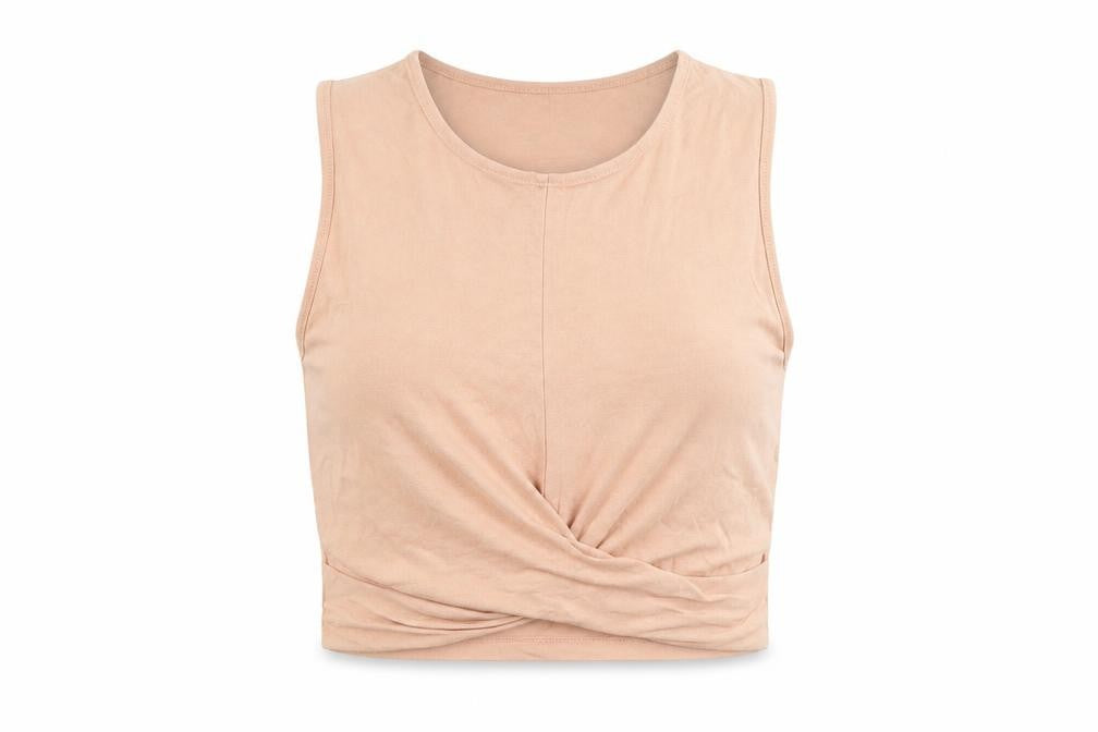 Womens UK Size S H&M Brown Basic Tank