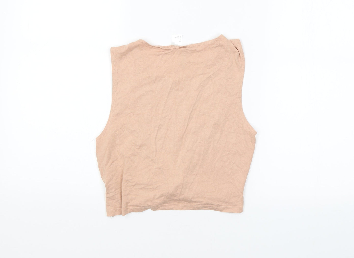Womens UK Size S H&M Brown Basic Tank