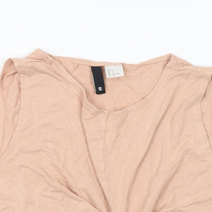 Womens UK Size S H&M Brown Basic Tank