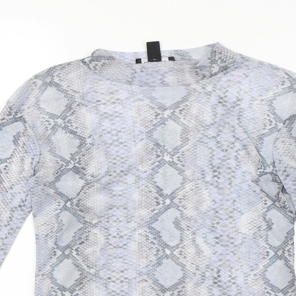 New Look Womens Multicoloured Animal Print  Basic Blouse Size 12