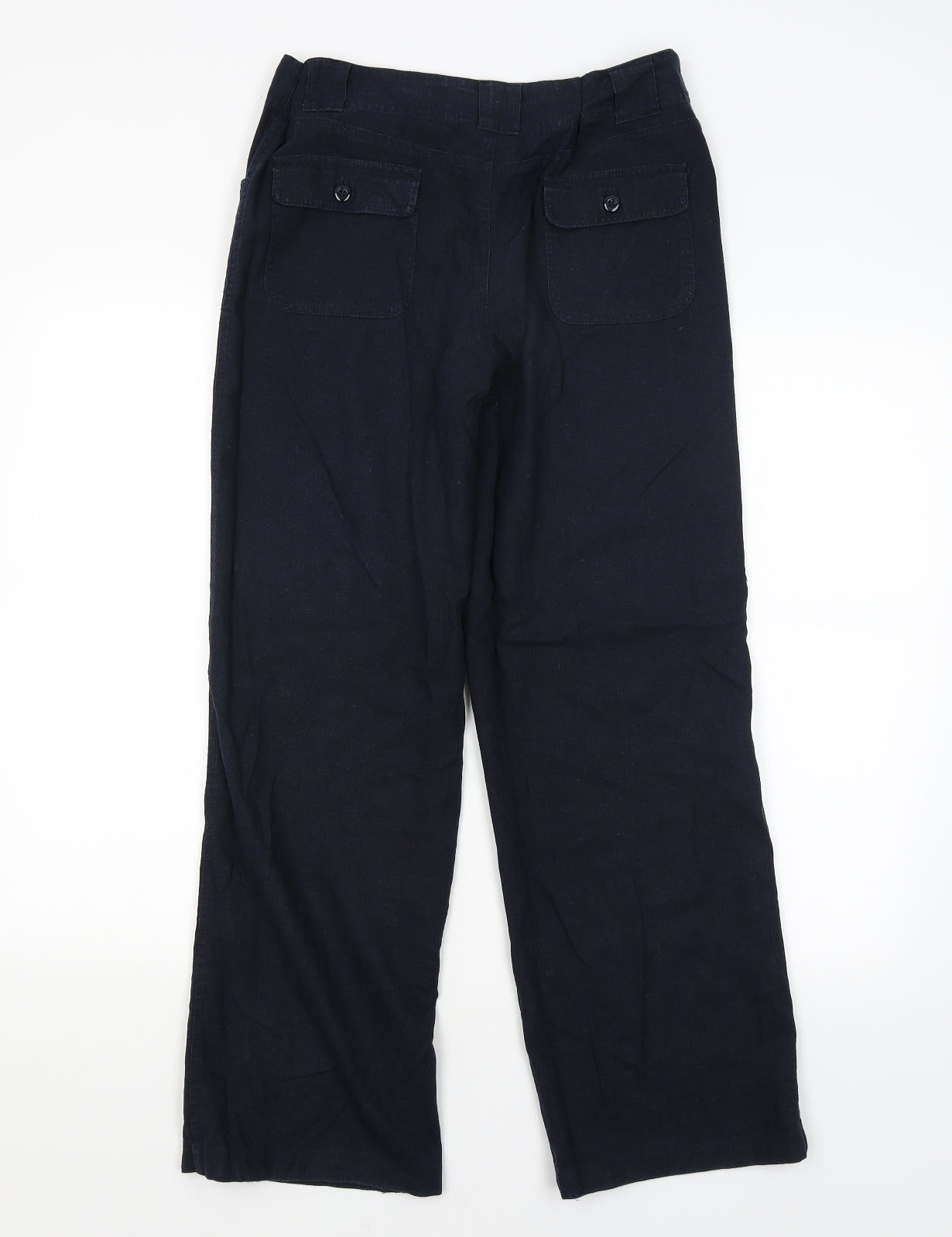 Mia Moda Womens Blue   Chino Trousers Size 12 L28 in