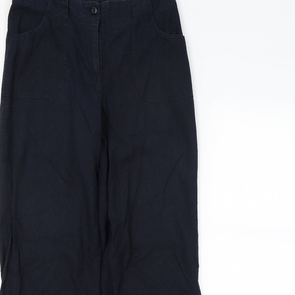 Mia Moda Womens Blue   Chino Trousers Size 12 L28 in