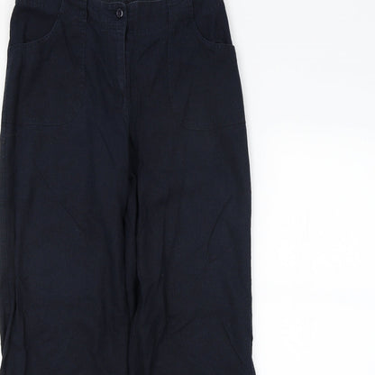 Mia Moda Womens Blue   Chino Trousers Size 12 L28 in