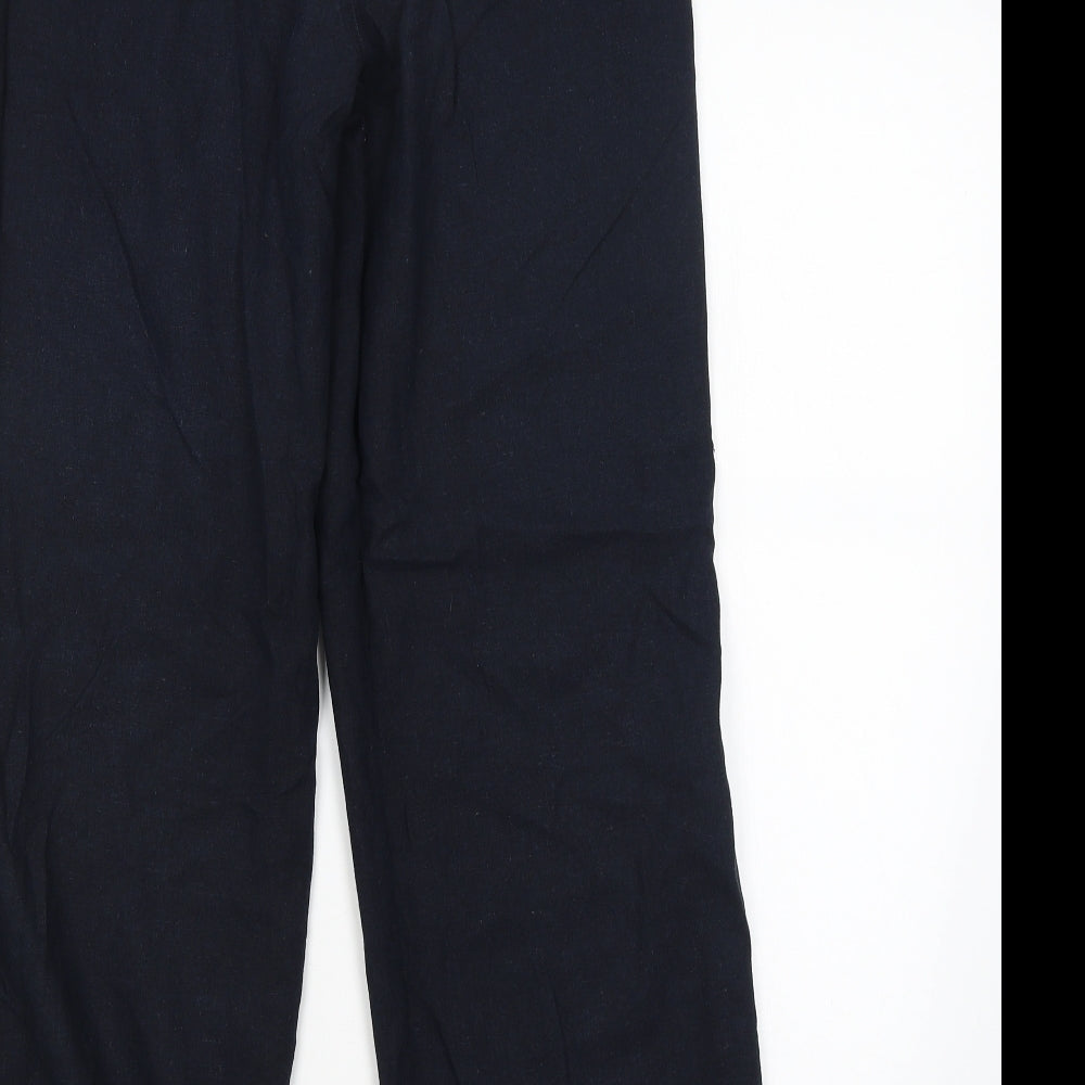Mia Moda Womens Blue   Chino Trousers Size 12 L28 in