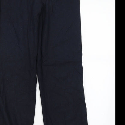 Mia Moda Womens Blue   Chino Trousers Size 12 L28 in