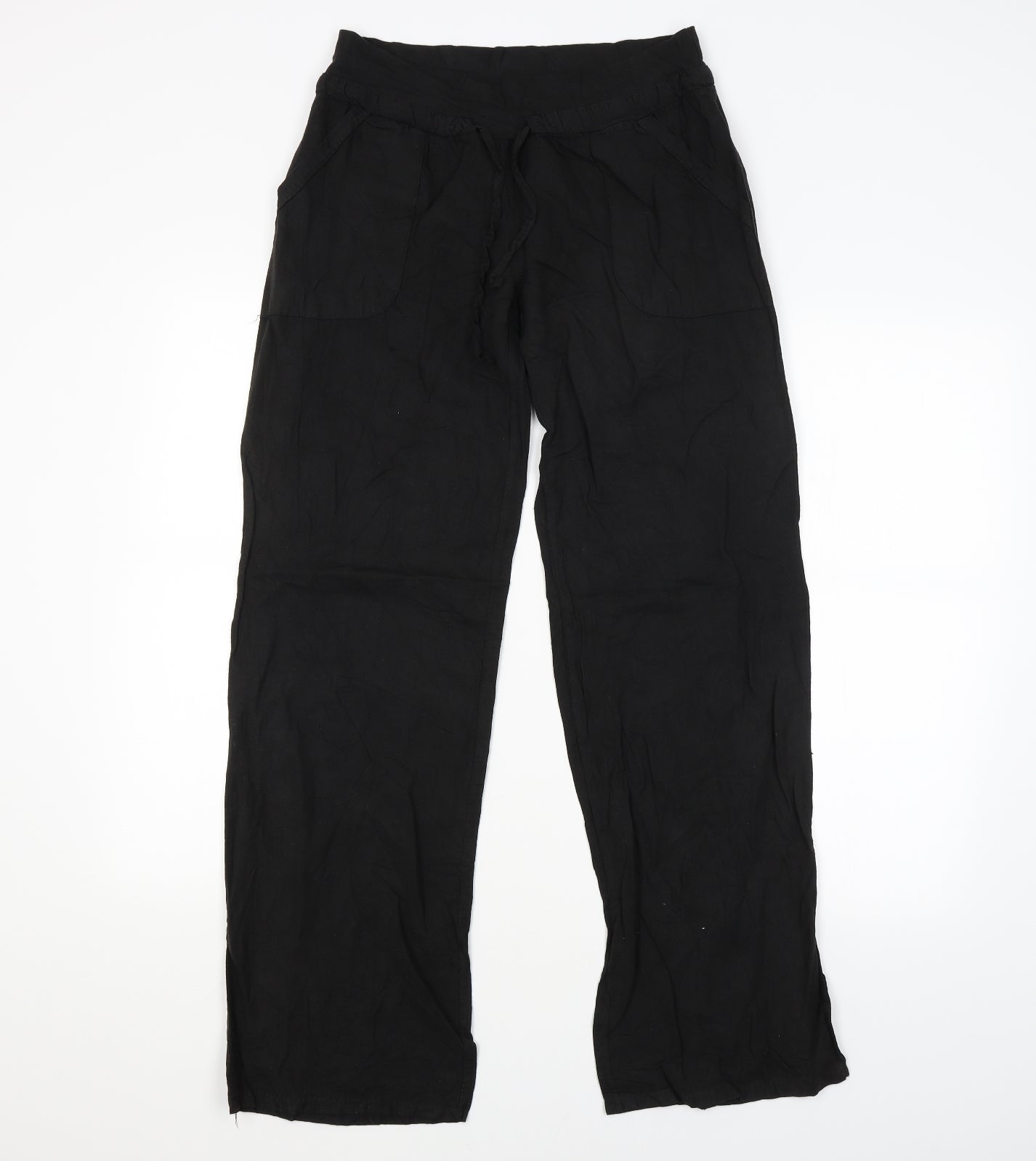 Womens UK Size  Preworn Regular Fit Bloomer Black Trousers
