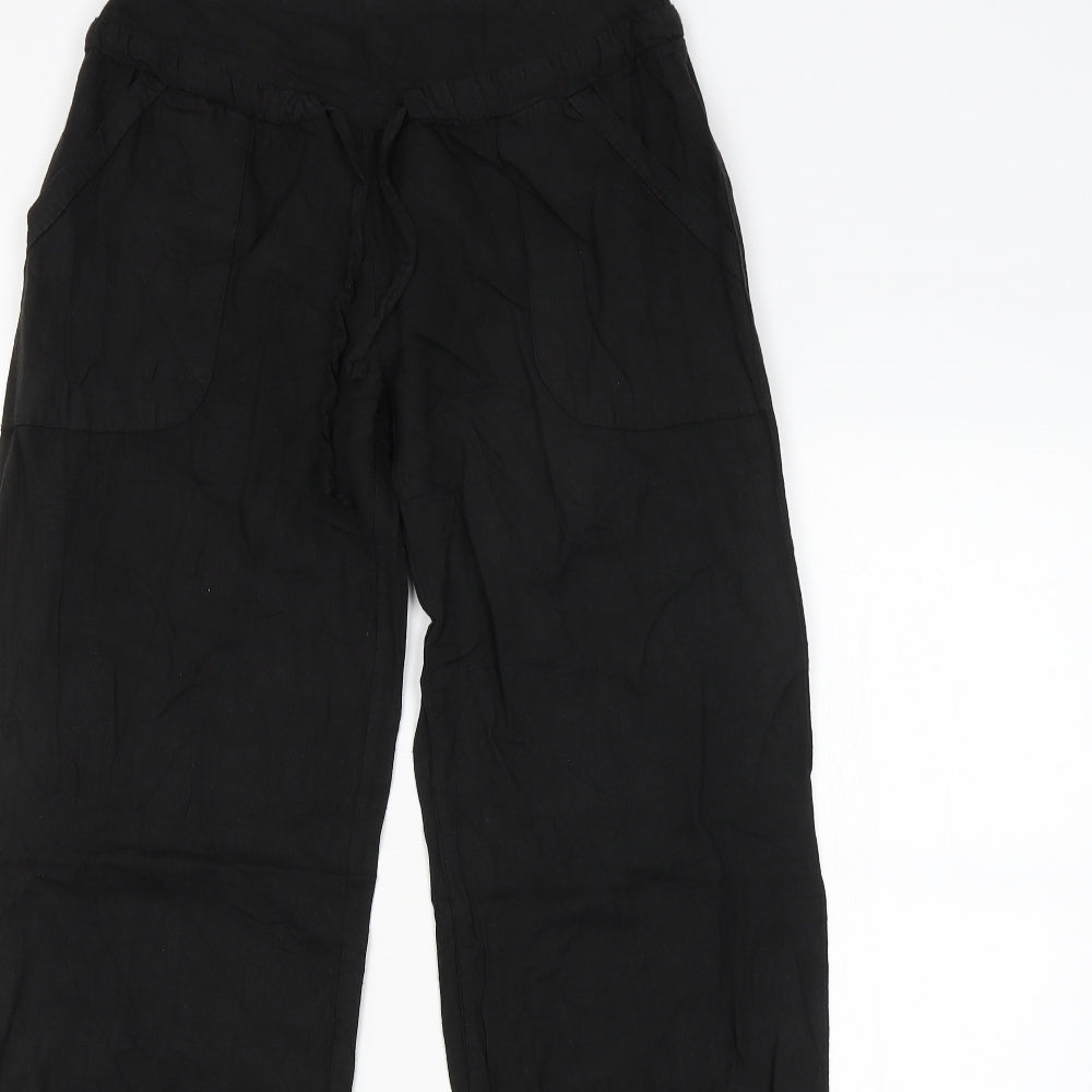 Womens UK Size  Preworn Regular Fit Bloomer Black Trousers