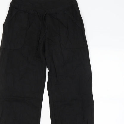 Womens UK Size  Preworn Regular Fit Bloomer Black Trousers