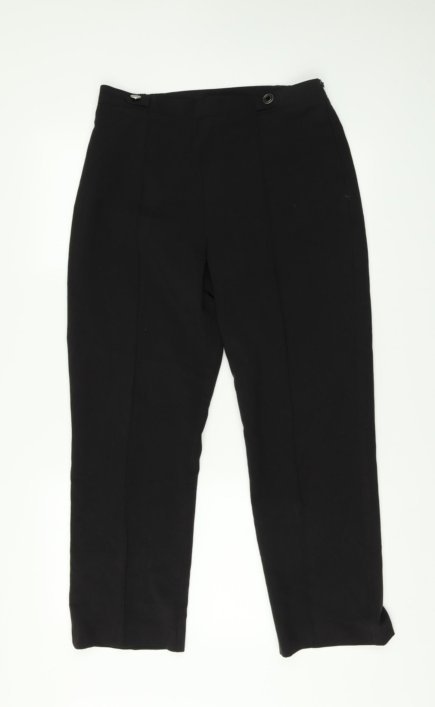 Womens UK Size 12 Classics Regular Fit  Black Trousers