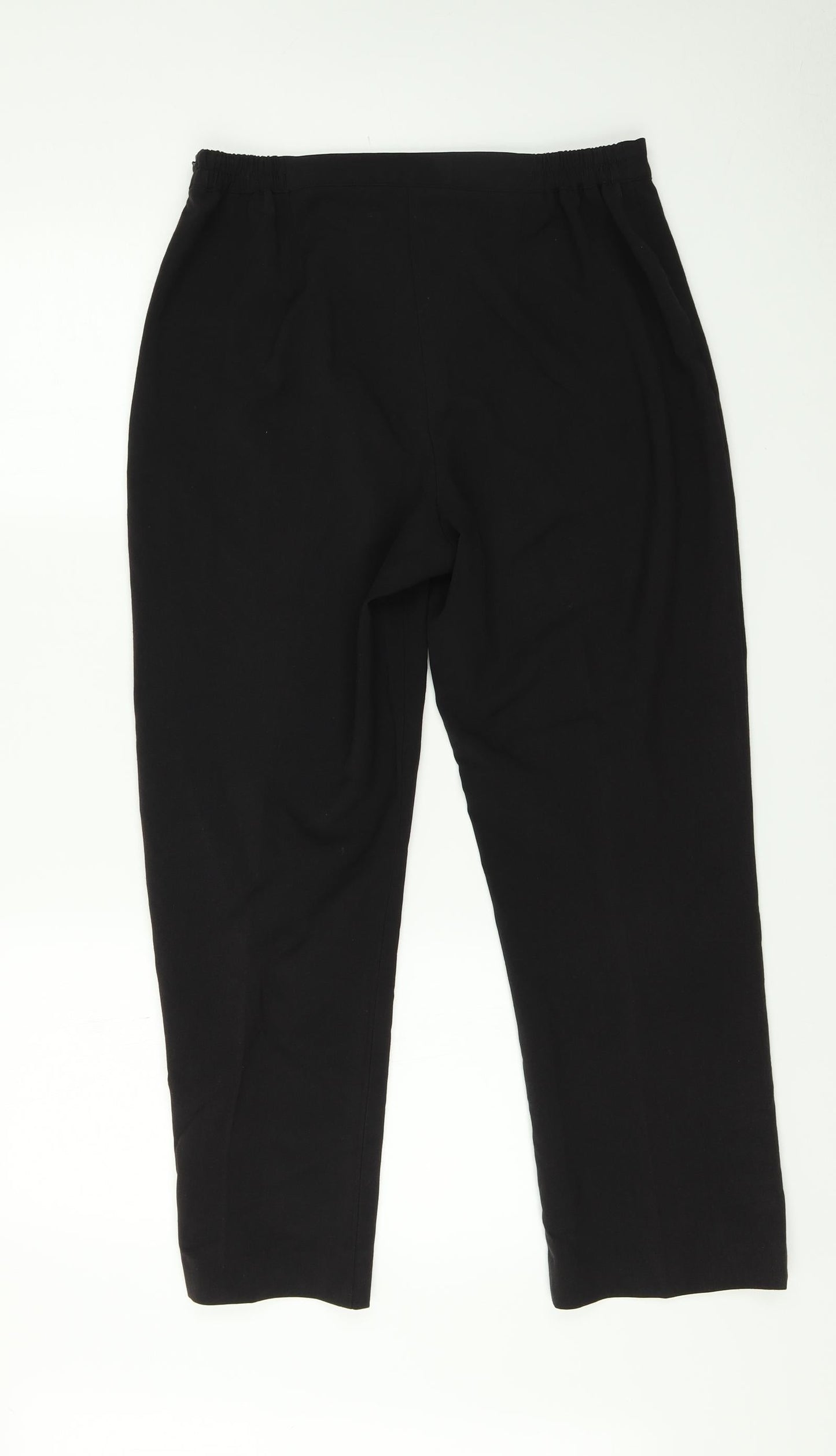 Womens UK Size 12 Classics Regular Fit  Black Trousers