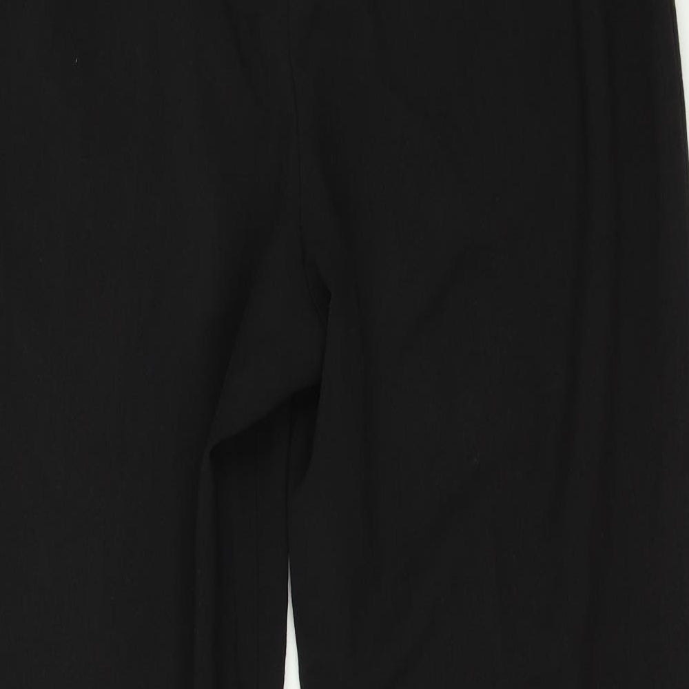 Womens UK Size 12 Classics Regular Fit  Black Trousers