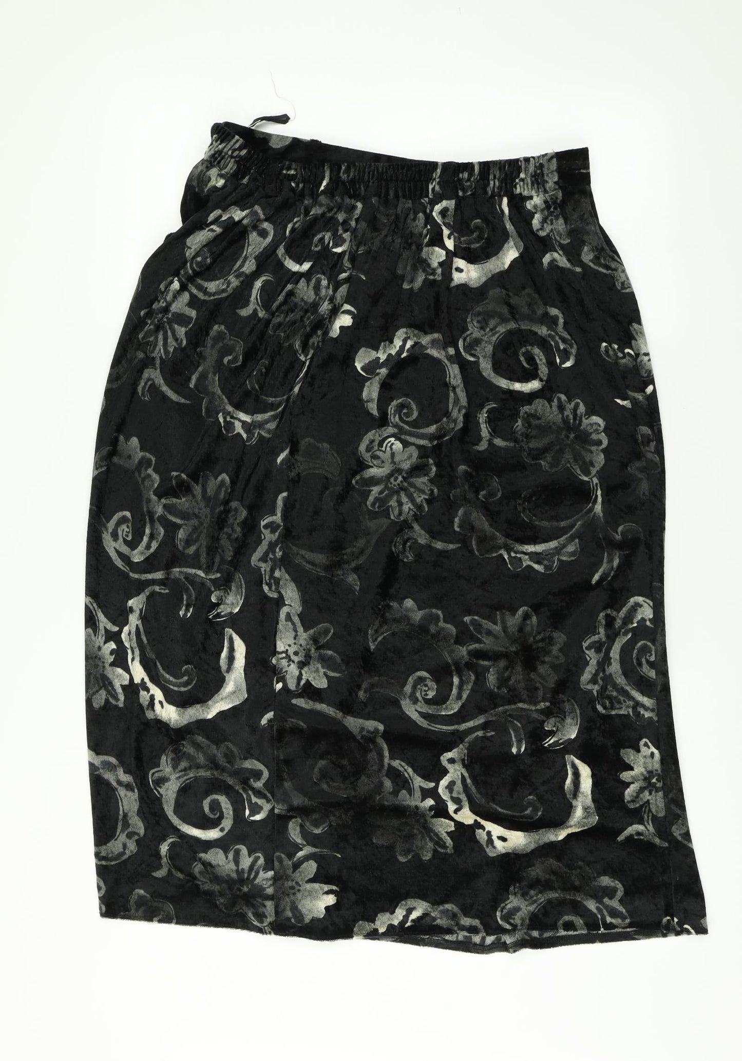 Berkertex Womens Grey Paisley  Pleated Skirt Size 16