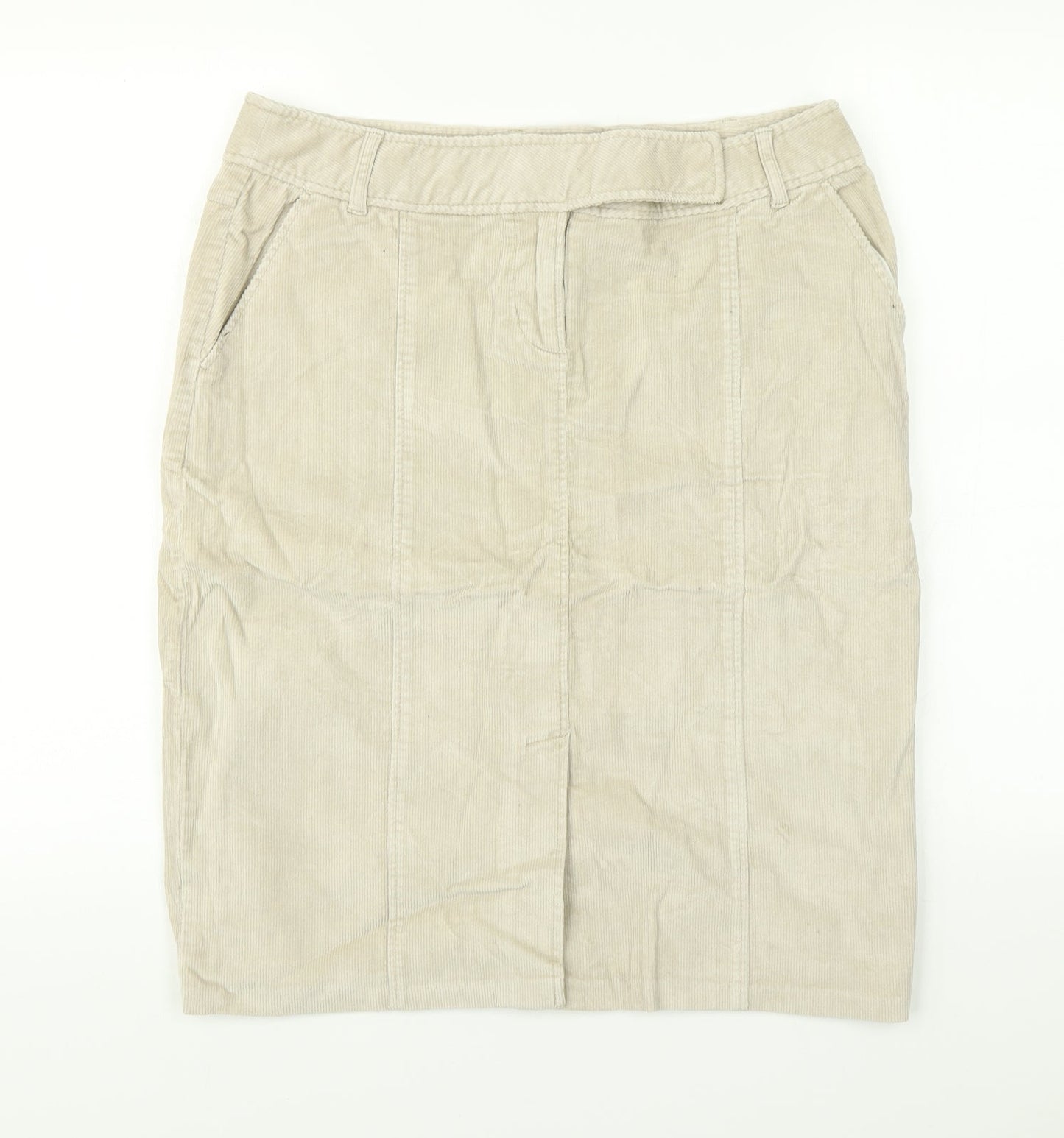 Evie Womens Beige   Straight & Pencil Skirt Size 14