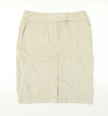 Evie Womens Beige   Straight & Pencil Skirt Size 14