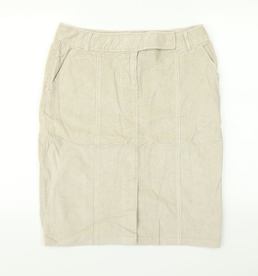 Evie Womens Beige   Straight & Pencil Skirt Size 14