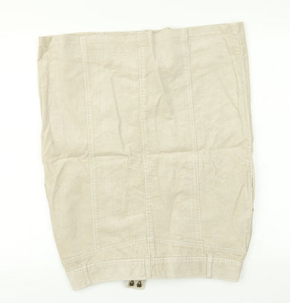 Evie Womens Beige   Straight & Pencil Skirt Size 14