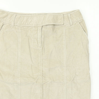 Evie Womens Beige   Straight & Pencil Skirt Size 14