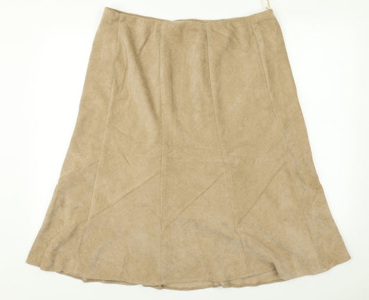 Classic Womens Brown   Swing Skirt Size 18