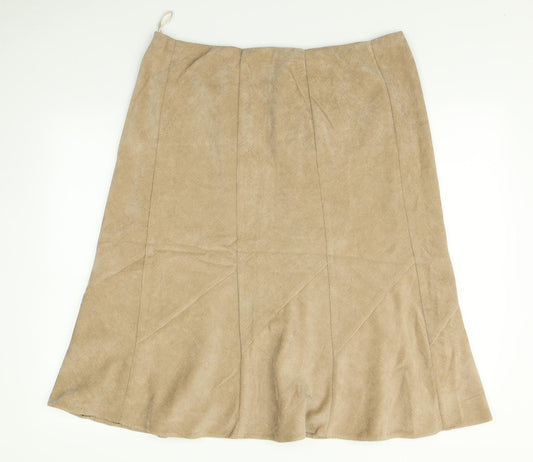 Classic Womens Brown   Swing Skirt Size 18