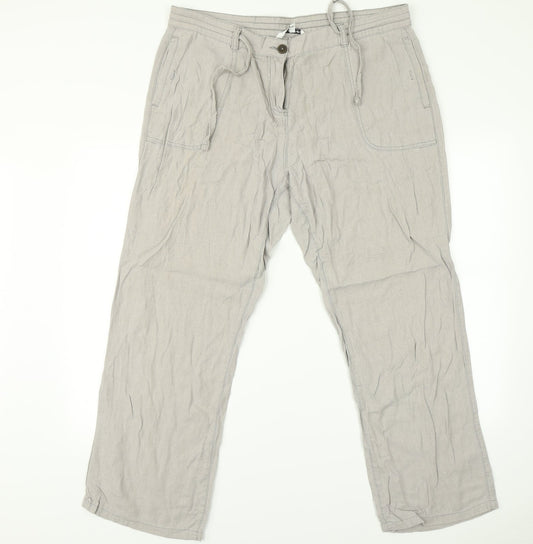 Womens UK Size 16 Collection Regular Fit  Grey Trousers