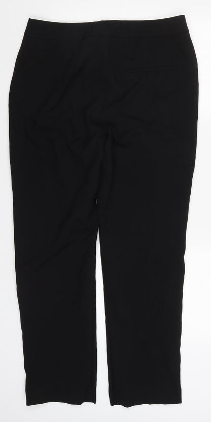 Womens UK Size 12 Papaya Regular Fit  Black Trousers