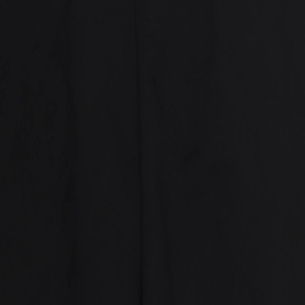 Womens UK Size 12 Papaya Regular Fit  Black Trousers