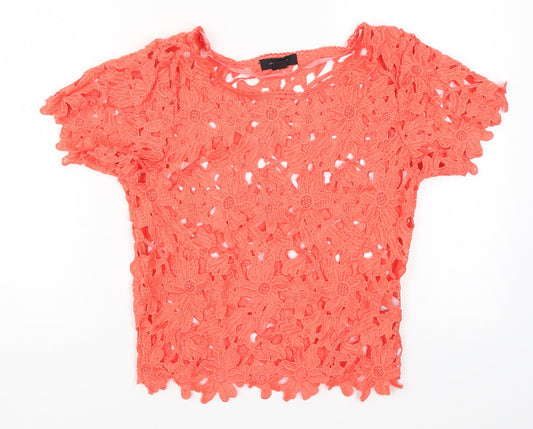 Womens UK Size 6 Atmosphere Red Basic T-Shirt