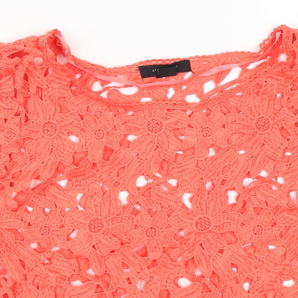 Womens UK Size 6 Atmosphere Red Basic T-Shirt
