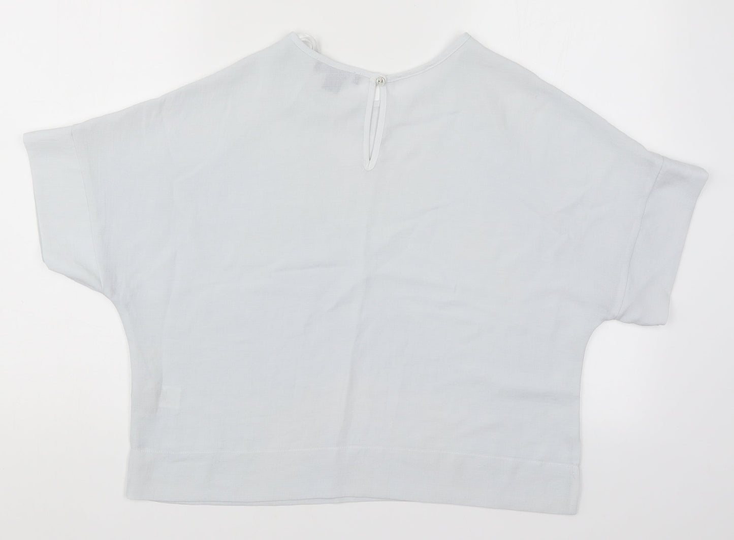 Primark Womens Blue   Basic Blouse Size 6  - Light Blue
