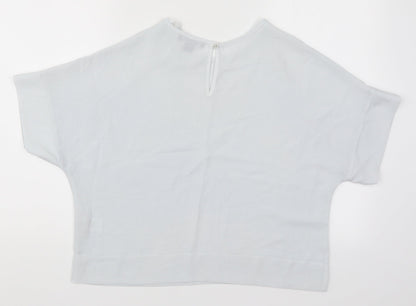 Primark Womens Blue   Basic Blouse Size 6  - Light Blue
