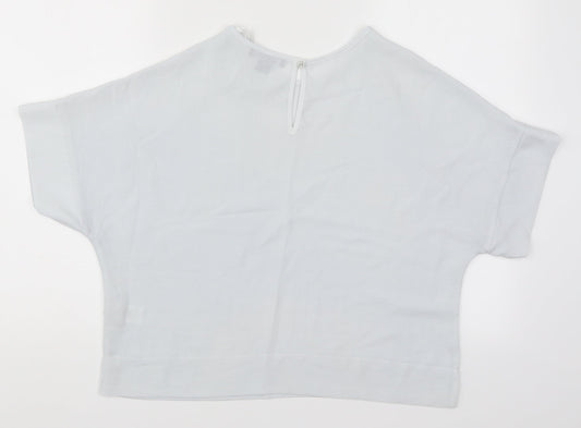 Primark Womens Blue   Basic Blouse Size 6  - Light Blue