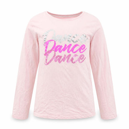 Pep&C Girls Pink Solid  Top Pyjama Top Size 11-12 Years  - Dance Dance Dance