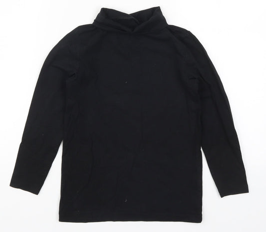 Crane Boys Black   Basic T-Shirt Size 7-8 Years