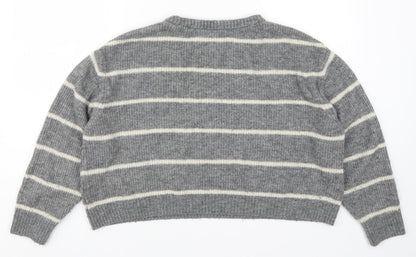 Womens UK Size L H&M Grey Pullover Jumper