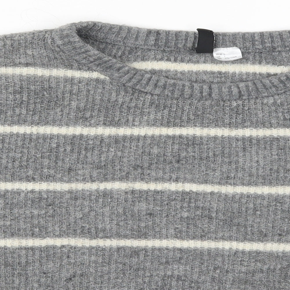Womens UK Size L H&M Grey Pullover Jumper