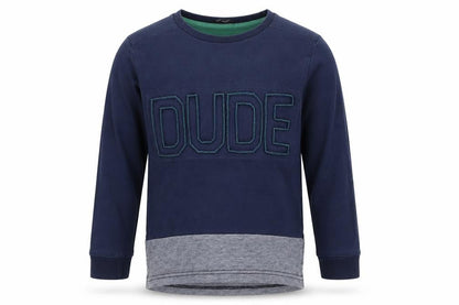 George Boys Blue   Basic T-Shirt Size 3-4 Years  - Dude