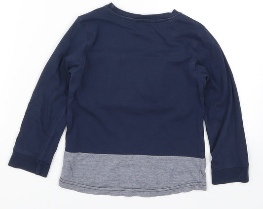 George Boys Blue   Basic T-Shirt Size 3-4 Years  - Dude