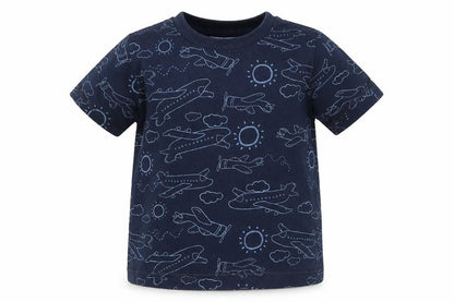 Very Boys Blue   Basic T-Shirt Size 12-18 Months  - Planes